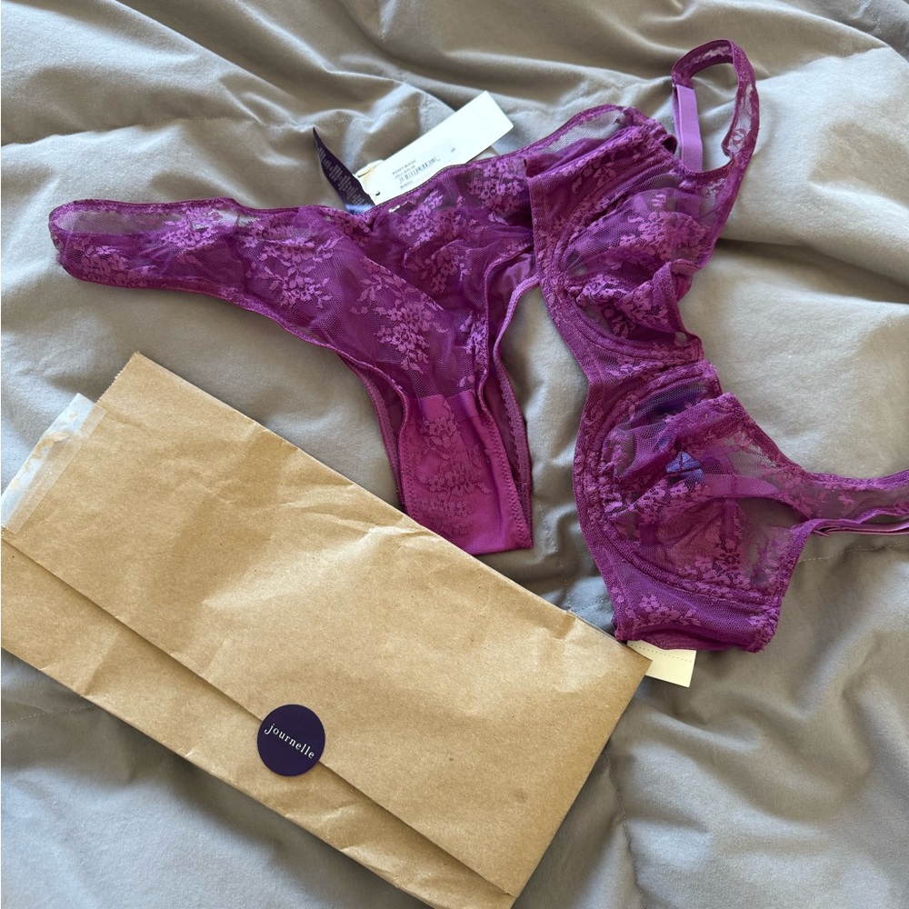 Journelle Purple Lace Intimates Set